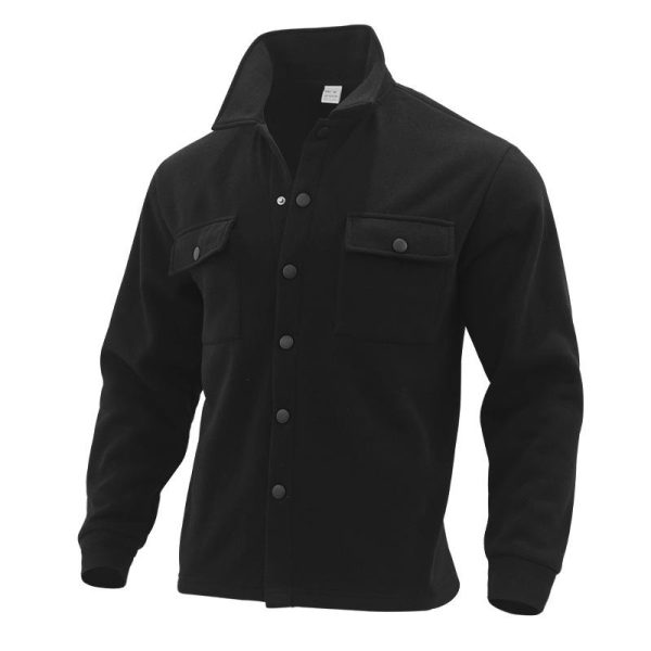 Mens Outerwear |  Shirt Jacket In Double-Face Wool-Cashmere Clothing Mens