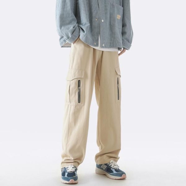 Mens Pants |  Straight Cargo Pant In Stretch Cotton Twill Clothing khaki