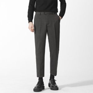 Mens Pants |  Zaine Pant In Printed Precision Ponte Clothing grey melange