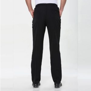 Mens Pants |  Zaine Tab Pant In Textured Gabardine Clothing black