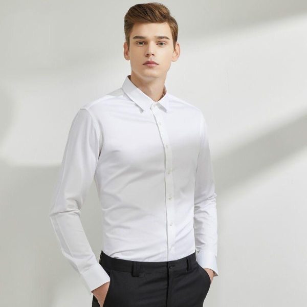 Mens Shirts |  Hugh Shirt In Virgin Wool Clothing Mens