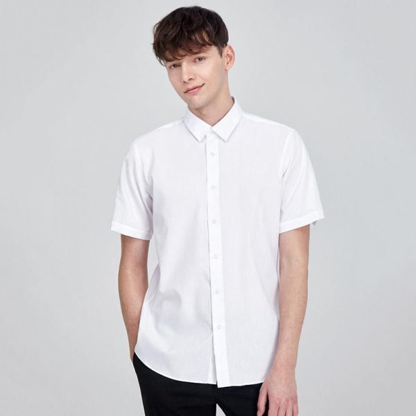 Mens Shirts |  Irving Short-Sleeve Shirt In Fluid Twill Clothing Mens