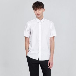 Mens Shirts |  Irving Short-Sleeve Shirt In Relaxed Linen Clothing cradle pink