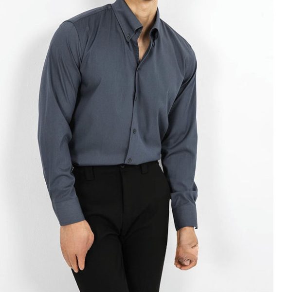 Mens Shirts |  Sylvain Shirt In Good Cotton Clothing deep sea blue