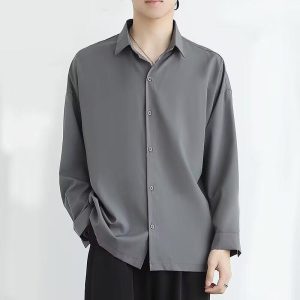 Mens Shirts |  Sylvain Shirt In Structure Knit Clothing Mens