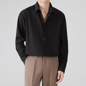 Mens Shirts |  Sylvain Shirt In Structure Knit Clothing hickory