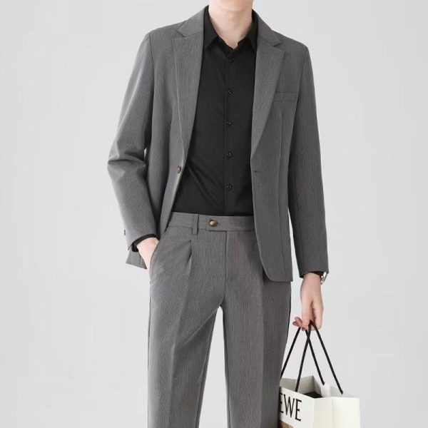 Mens Suits |  Clinton Blazer In Herringbone Precision Ponte Blazers + Jackets Blazers + Jackets