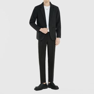 Mens Suits |  Clinton Blazer In Precision Ponte Blazers + Jackets black