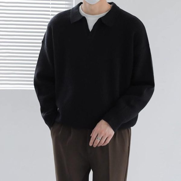 Mens Sweaters + Cardigans |  Johnny Collar Sweater In Merino Wool Clothing Mens