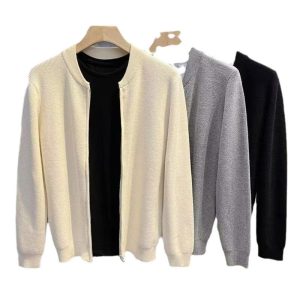 Mens Sweaters + Cardigans |  Nylon-Wool Combo Cardigan Clothing graphite