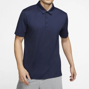 Mens T-Shirts + Polos |  Bron Polo Shirt In Cosmos Slub Cotton Clothing eclipse