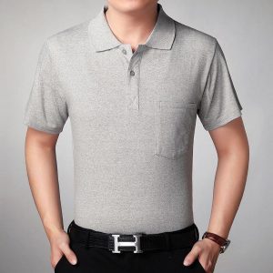 Mens T-Shirts + Polos |  Bron Polo Shirt In Slub Cotton Clothing Mens