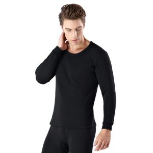 Mens T-Shirts + Polos |  Essential Long-Sleeve Tee In Anemone Modal Jersey Clothing black