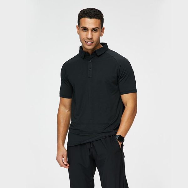 Mens T-Shirts + Polos |  Tailored Polo Shirt In Function Piqué Clothing black