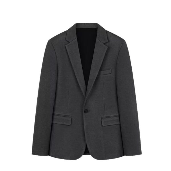 Womens Blazers + Jackets |  Single-Button Blazer In Sleek Flannel Blazers + Jackets Blazers + Jackets