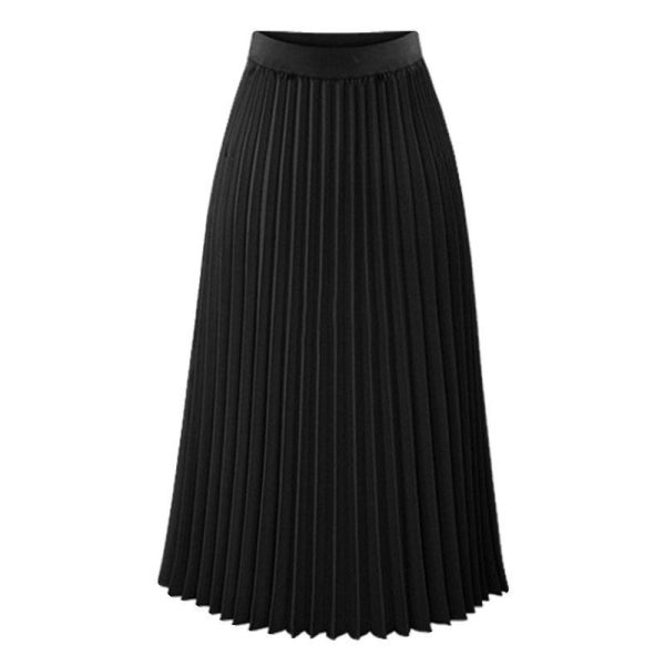 Womens Dresses |  Pleated Combo Dress In Stretch Wool-Blend Clothing black