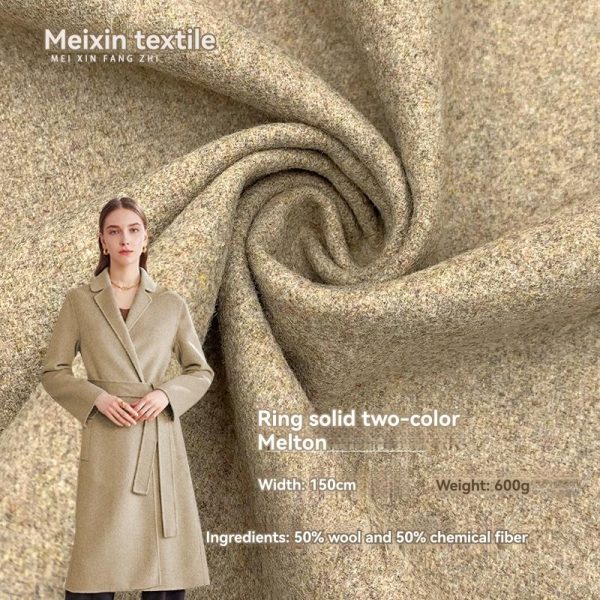 Womens Outerwear |  Wrap Coat In Double-Face Wool-Cashmere Clothing melange grey