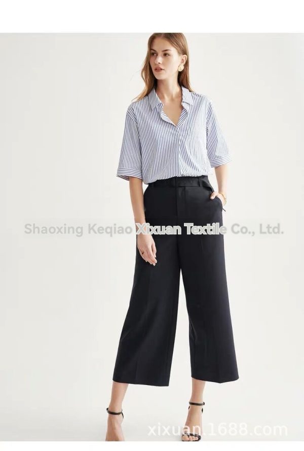 Womens Pants |  Cropped Wide-Leg Pant In Neoteric Twill Clothing dark navy