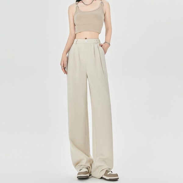 Womens Pants |  Relaxed Straight Pant In Admiral Crepe Clothing Pants