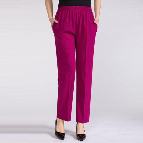 Womens Pants |  Treeca Pull-On Pant In Admiral Crepe Clothing deep rose