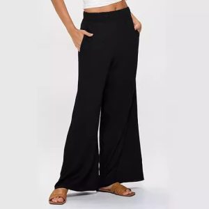 Womens Pants |  Wide-Leg Pant In Precision Ponte Clothing black