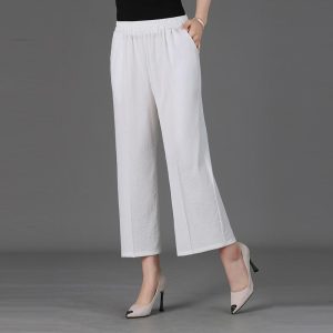 Womens Pants |  Wide Leg Pull-On Pant In Crushed Satin Clothing Pants