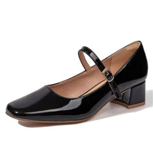 Womens Shoes |  Mary Jane Pump In Leather Womens black