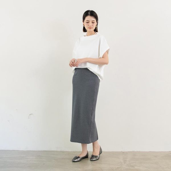 Womens Skirts |  Slim Pencil Skirt In Good Wool Clothing charcoal melange