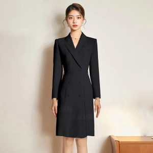 Womens Suits |  Blazer Dress In Good Wool Clothing black