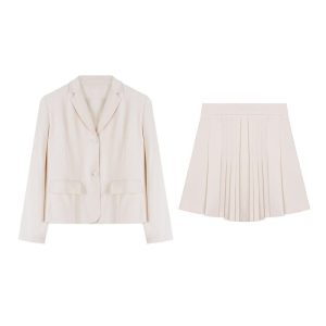 Womens Suits |  Boxy Patch Pocket Blazer In Admiral Crepe Clothing rice