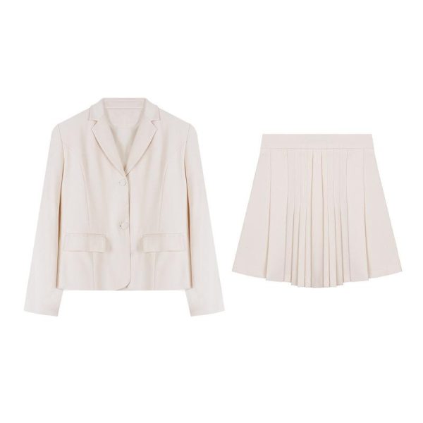 Womens Suits |  Boxy Patch Pocket Blazer In Admiral Crepe Clothing rice