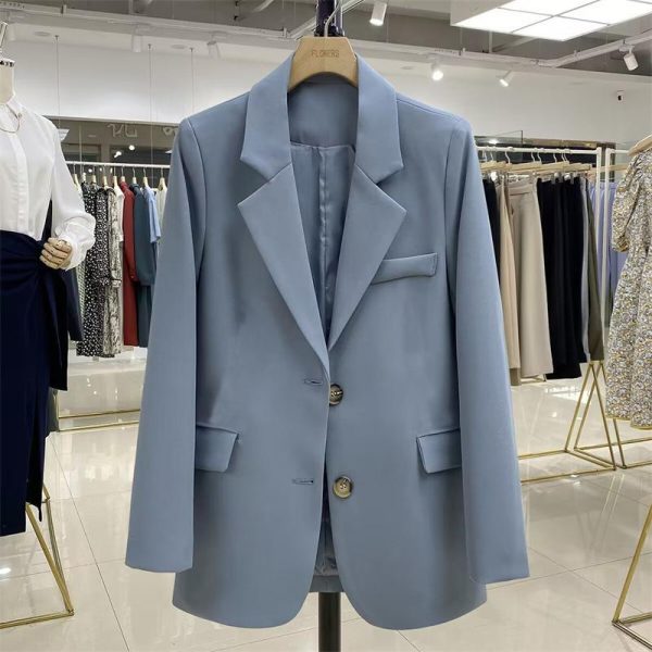 Womens Suits |  Carissa Blazer In Good Wool Blazers + Jackets ash blue