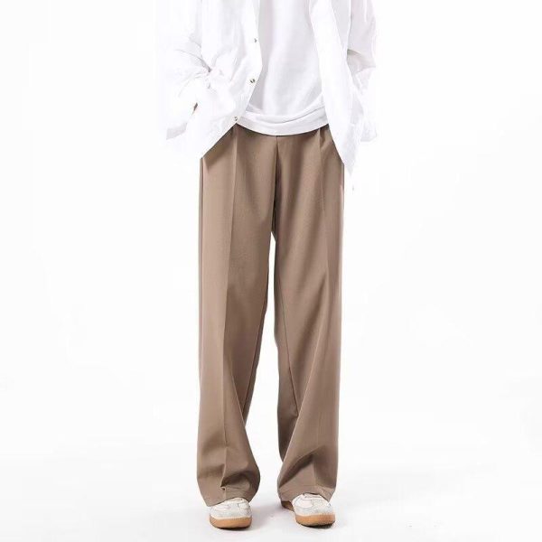 Womens Suits |  Double Pleat Pant In Sleek Flannel Clothing new camel