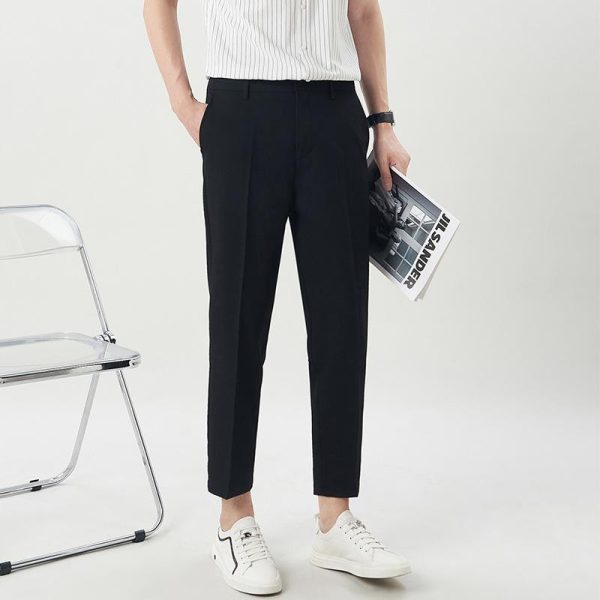 Womens Suits |  High-Waist Slim Crop Pant In Admiral Crepe Clothing black