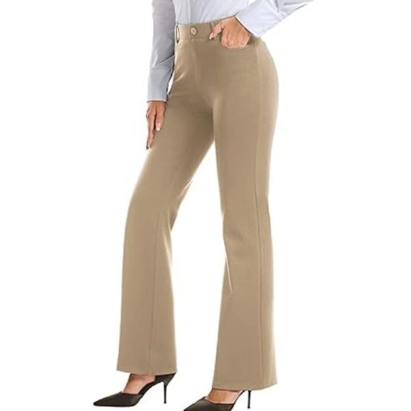 Womens Suits |  Tapered High-Waist Pant In Sleek Flannel Clothing new camel