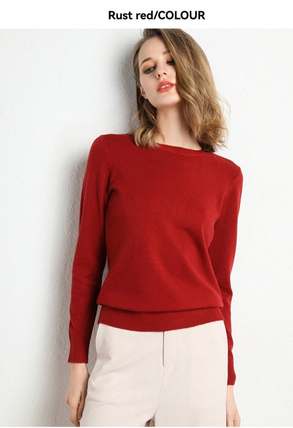 Womens Sweaters + Cardigans |  Crewneck Sweater In Feather Cashmere Clothing cordovan