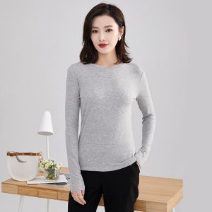 Womens Sweaters + Cardigans |  Crewneck Sweater In Regal Wool Clothing cool heather grey