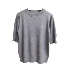 Womens Sweaters + Cardigans |  Cropped Tee In Cashmere Clothing husky