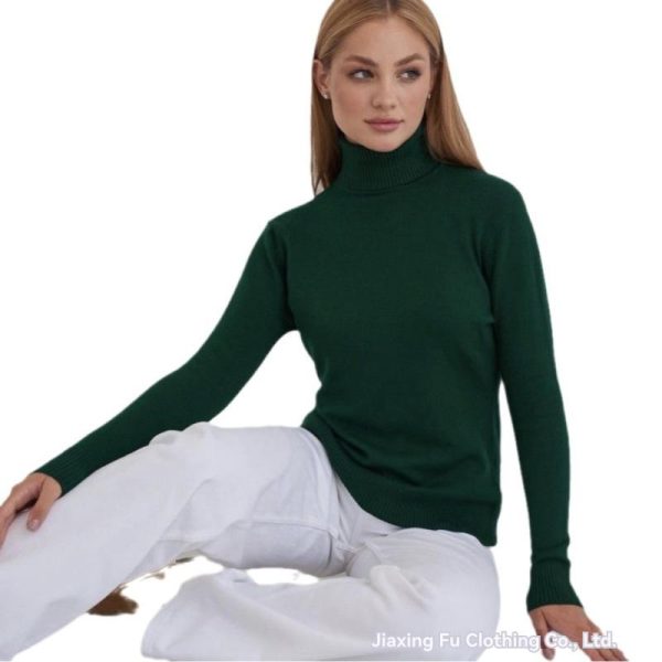 Womens Sweaters + Cardigans |  Turtleneck Sweater In Cashmere Clothing royal camel