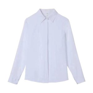 Womens Tops |  Fitted Shirt In Good Cotton Clothing light blue