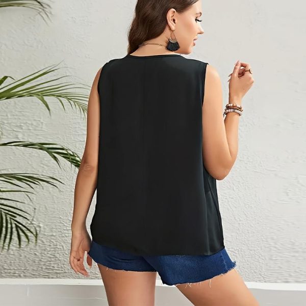 Womens Tops |  Shell Top In Silk Georgette Clothing nocturne navy