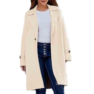 Womens Outerwear |  Oaklane Trench Coat In Admiral Crepe Clothing Outerwear